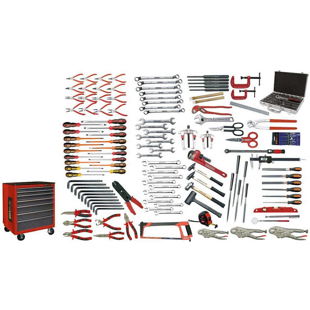 Combination Hand Tool Set: 152 Pc, Industrial Maintenance Tool Set