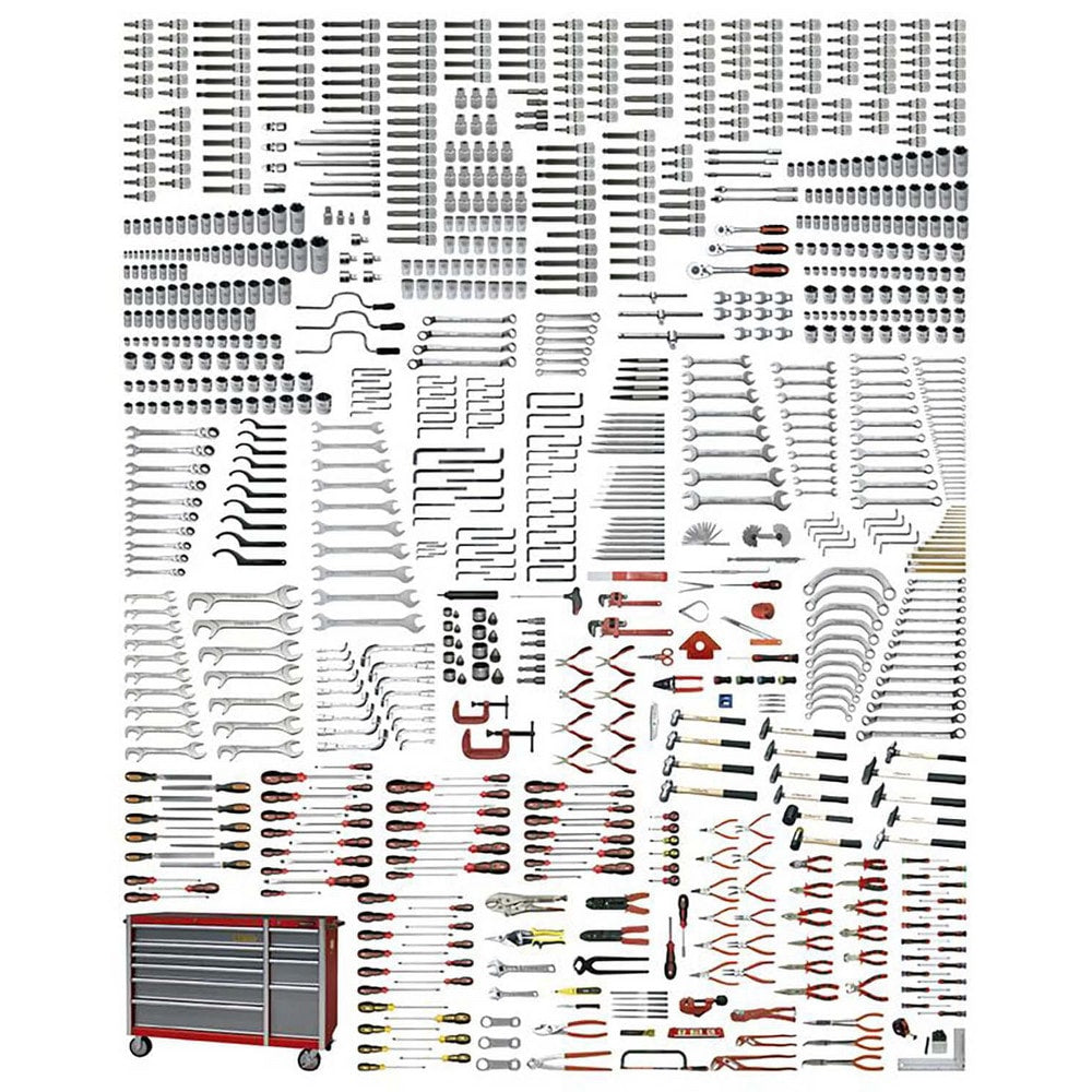 Combination Hand Tool Set: 1000 Pc, Universal Set