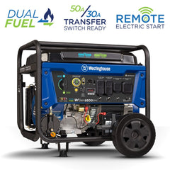 Portable Power Generators; Fuel Type: Gas, Propane; Starting Method: Electric Start, Recoil, Remote Start; Running Watts: 9.5; Wattage (kW): 12.5; Starting Watts: 12500 W; Run Time Half Load: 8