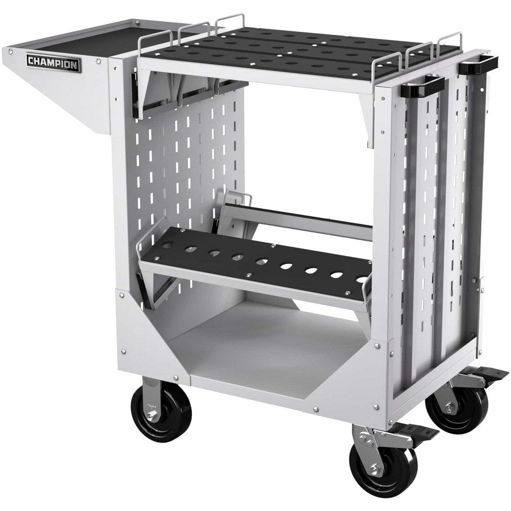 CNC Storage Carts; Style: Capto; Taper Size: Capto C4; Tool Type: CAPTO; Caster Type: Swivel, Fixed; Color: Light Gray; Tool Capacity: 3600; Material: Steel; Load Capacity (Lb.