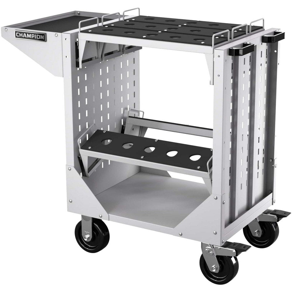 CNC Storage Carts; Style: Capto; Taper Size: Capto C6; Tool Type: CAPTO; Caster Type: Swivel, Fixed; Color: Light Gray; Tool Capacity: 3600; Material: Steel; Load Capacity (Lb.