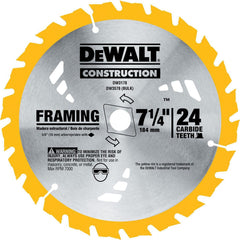 Wet & Dry-Cut Saw Blades; Blade Diameter (Inch): 7-1/4; Blade Thickness (Decimal Inch): 0.0450; Arbor Hole Diameter (Inch): 5/8; Number of Teeth: 24