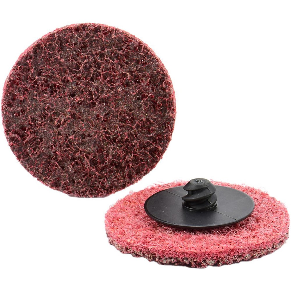 Quick-Change Disc: Type R, 4" Dia, Aluminum Oxide, Non-Woven