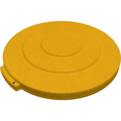 Trash Can & Recycling Container Lids; Lid Type: Flat; Lid Shape: Round; Container Shape: Round; Compatible Container Capacity: 20 Gallon; Color: Yellow; Material: HDPE; For Use With: Bronco 20 Gallon Trash Contain