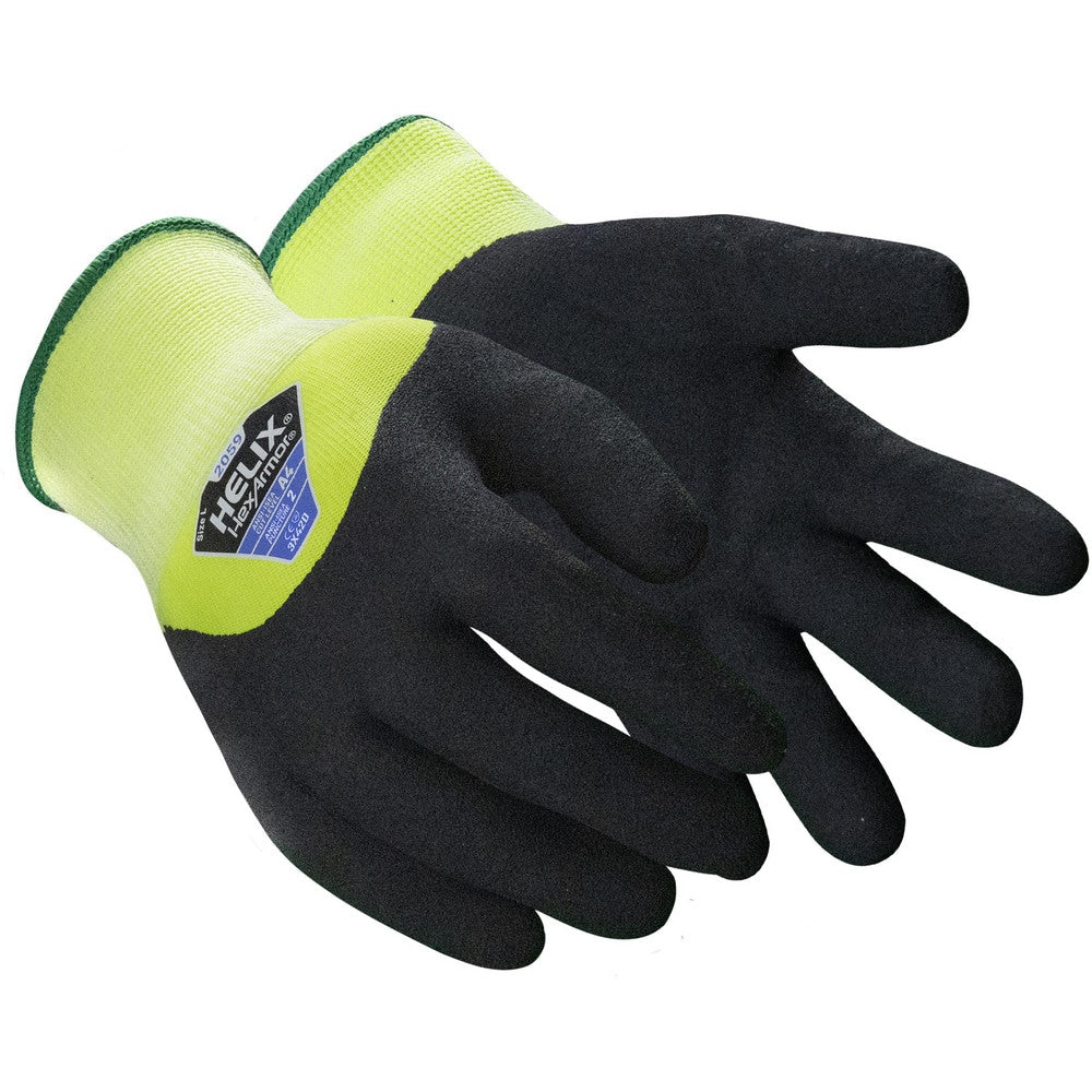 Cut, Puncture & Abrasion-Resistant Gloves: Helix Helix 2059, Size X-Large, ANSI Cut A4, ANSI Puncture 2, Nitrile, Acrylic