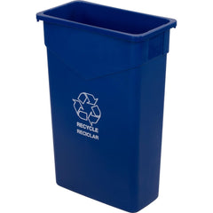 Trash Cans & Recycling Containers; Product Type: Recycling Container; Type: Recycle Waste Container; Container Capacity: 23.00; Container Shape: Rectangle; Lid Type: No Lid; Container Material: Polyethylene; Color: Blue; Material: Polyethylene