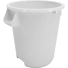 Trash Cans & Recycling Containers; Product Type: Trash Can; Type: Waste Bin Trash Container; Container Capacity: 10.00; Container Shape: Round; Lid Type: No Lid; Container Material: Polyethylene; Color: White; Material: Polyethylene