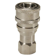 Hydraulic Hose Fittings & Couplings; Type: H-Series ISO-B Poppet Valve Female Threaded Coupler; Fitting Type: Coupler; Hose Inside Diameter (Decimal Inch): 0.1250; Hose Size: 1/8