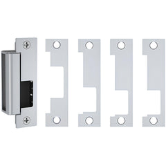 Electric Strikes; Product Type: Electric Door Strike; Type: Fail Safe/Fail Secure; Length (Inch): 4.88; Power Type: Electric; Width (Inch): 1; Strike Material: Stainless Steel; Door Frame Material: Hollow Metal & Wood; Finish/Coating: Black; Faceplate Wid