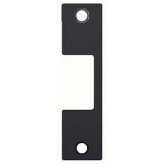 Strikes; Type: Flat; Length (Inch): 4-7/8; Width (Inch): 1-1/4; Material: Stainless Steel; Description: HES Faceplate, BLK Black; Finish Coating: Black