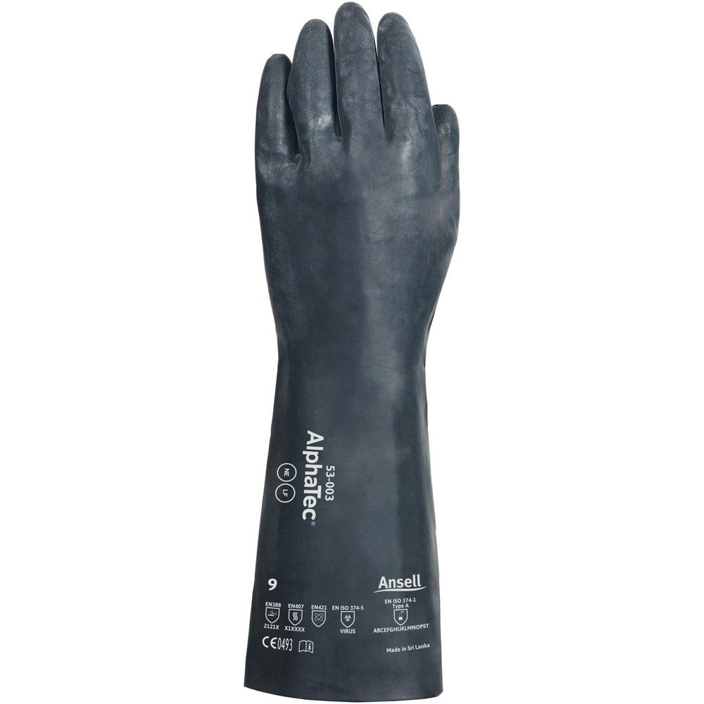 Chemical Resistant Gloves: AlphaTEC&trade; Neoprene-Coated, Neoprene, Unsupported, General Purpose Chemical-Resistant