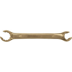 Flare Nut Wrenches; Wrench Type: Open End; Head Type: Straight; Double/Single End: Double; Opening Type: 12-Point Flare Nut; Material: Beryllium Copper; Finish: Polished