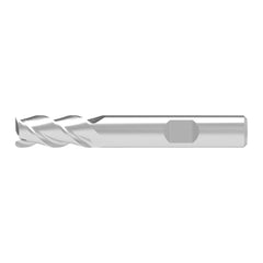 Square End Mill: 16.00 mm Dia, 32.00 mm LOC, 3 Flute, Solid Carbide