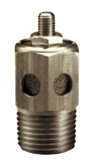 Pneumatic Speed Control Muffler: 1" Male NPT, 140 CFM