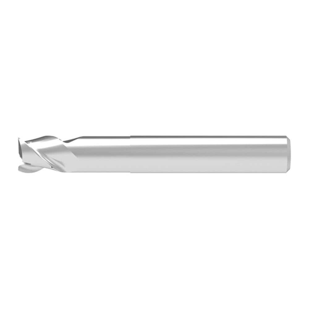 Square End Mill: 25.00 mm Dia, 27.00 mm LOC, 3 Flute, Solid Carbide