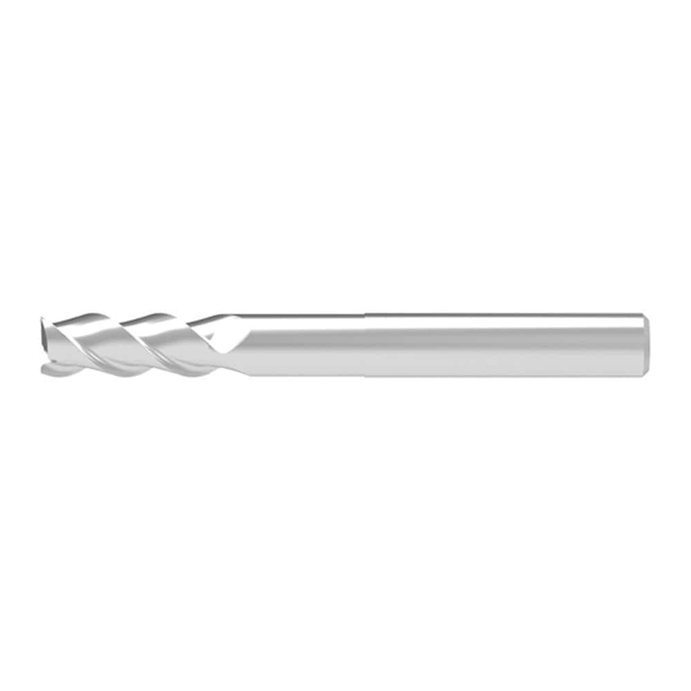 Square End Mill: 15.00 mm Dia, 17.00 mm LOC, 3 Flute, Solid Carbide