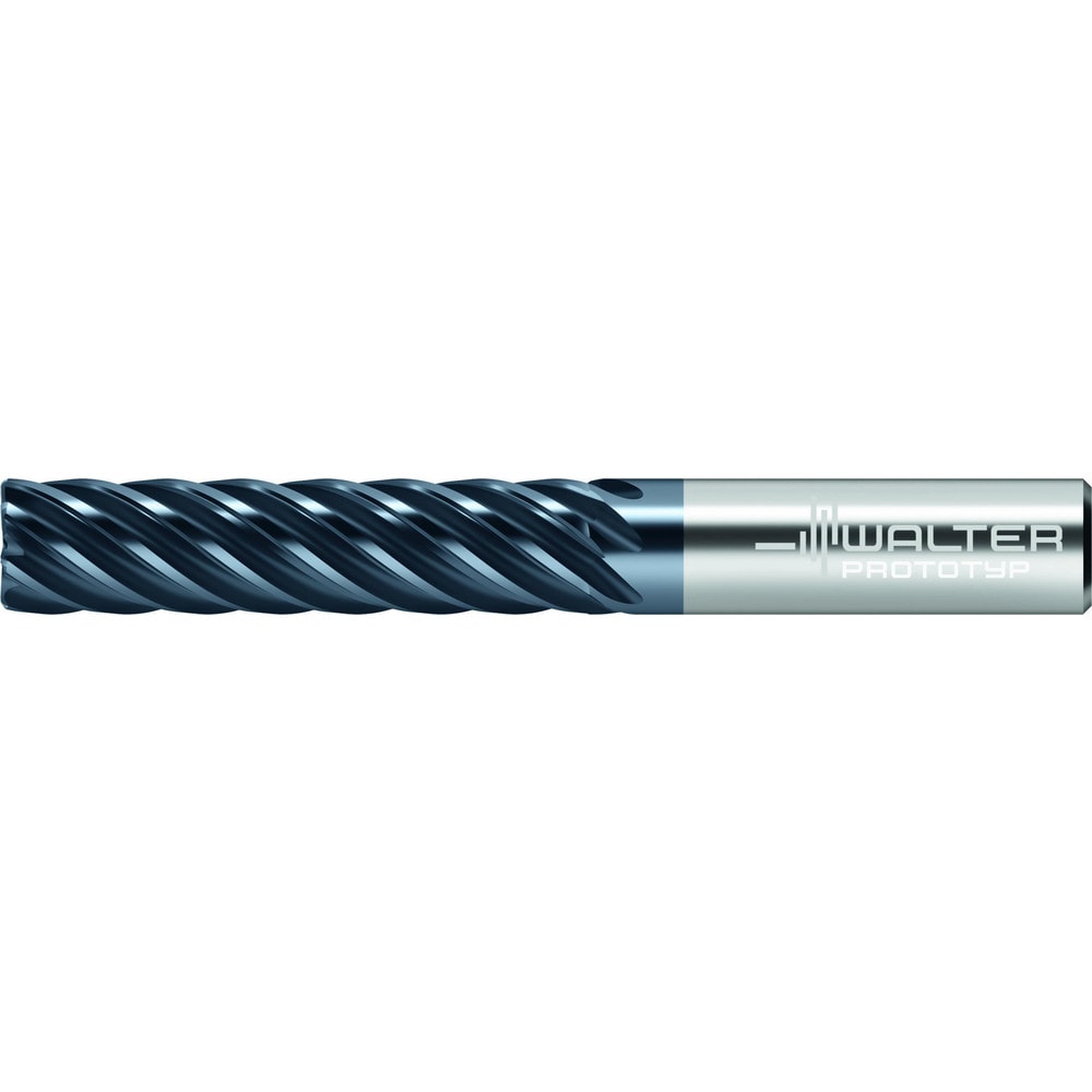 Corner Radius End Mill: 3/4" Dia, 3-1/4" LOC, 0.0150" Radius, 7 Flute, Solid Carbide