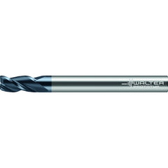 Corner Radius End Mill: 0.0470" Dia, 0.141" LOC, 0.0050" Radius, 3 Flute, Solid Carbide