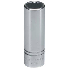 Deep Socket  Hand Socket: 1/2" Drive, 22.00 mm Socket, 12-Point