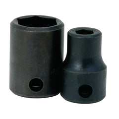 Impact Socket: 1/2" Drive, 11 mm Socket, Hex Drive