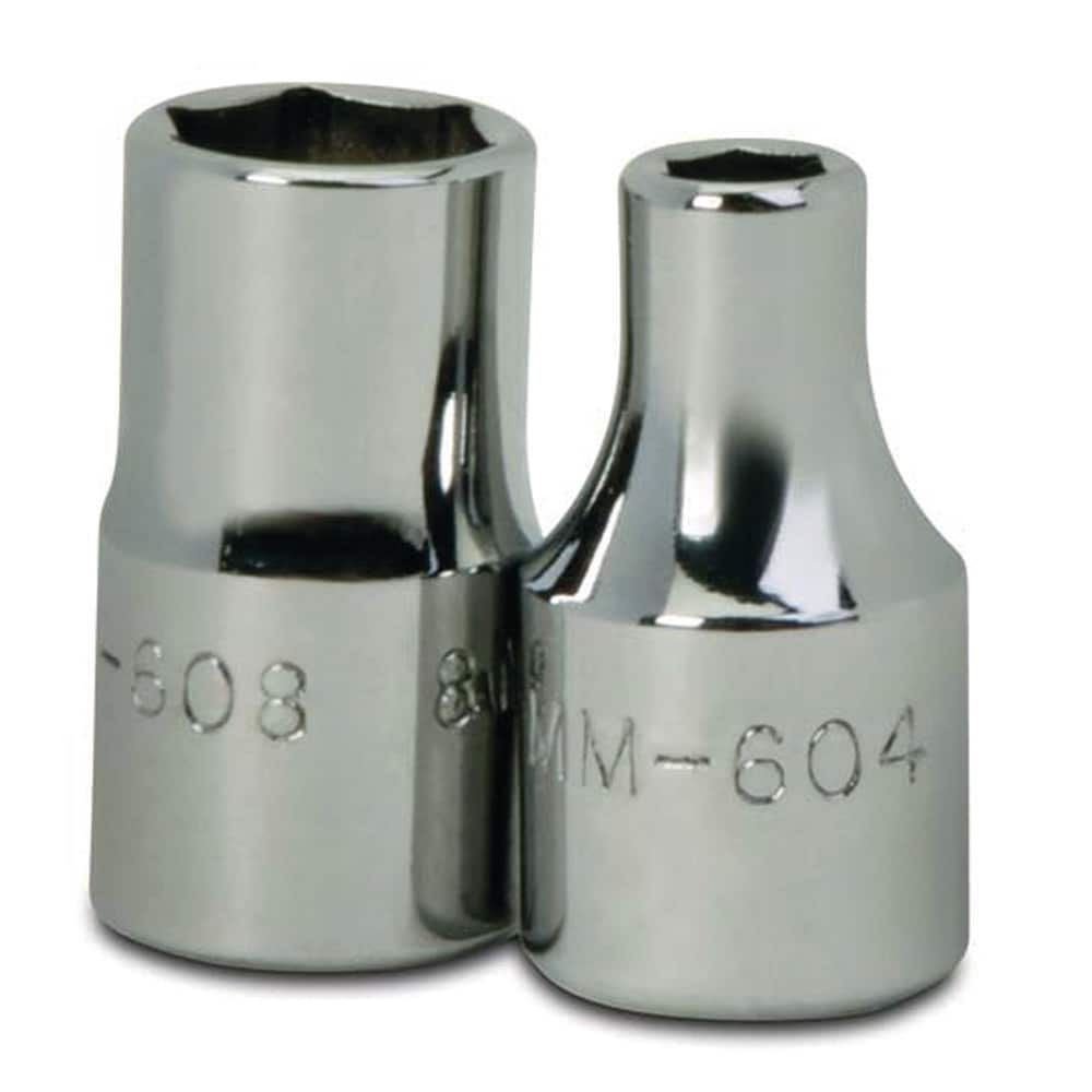 Standard  Hand Socket: 1/4" Drive, 13.00 mm Socket, 6-Point