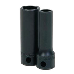 Impact Socket: 3/8" Drive, 19 mm Socket, Hex Drive