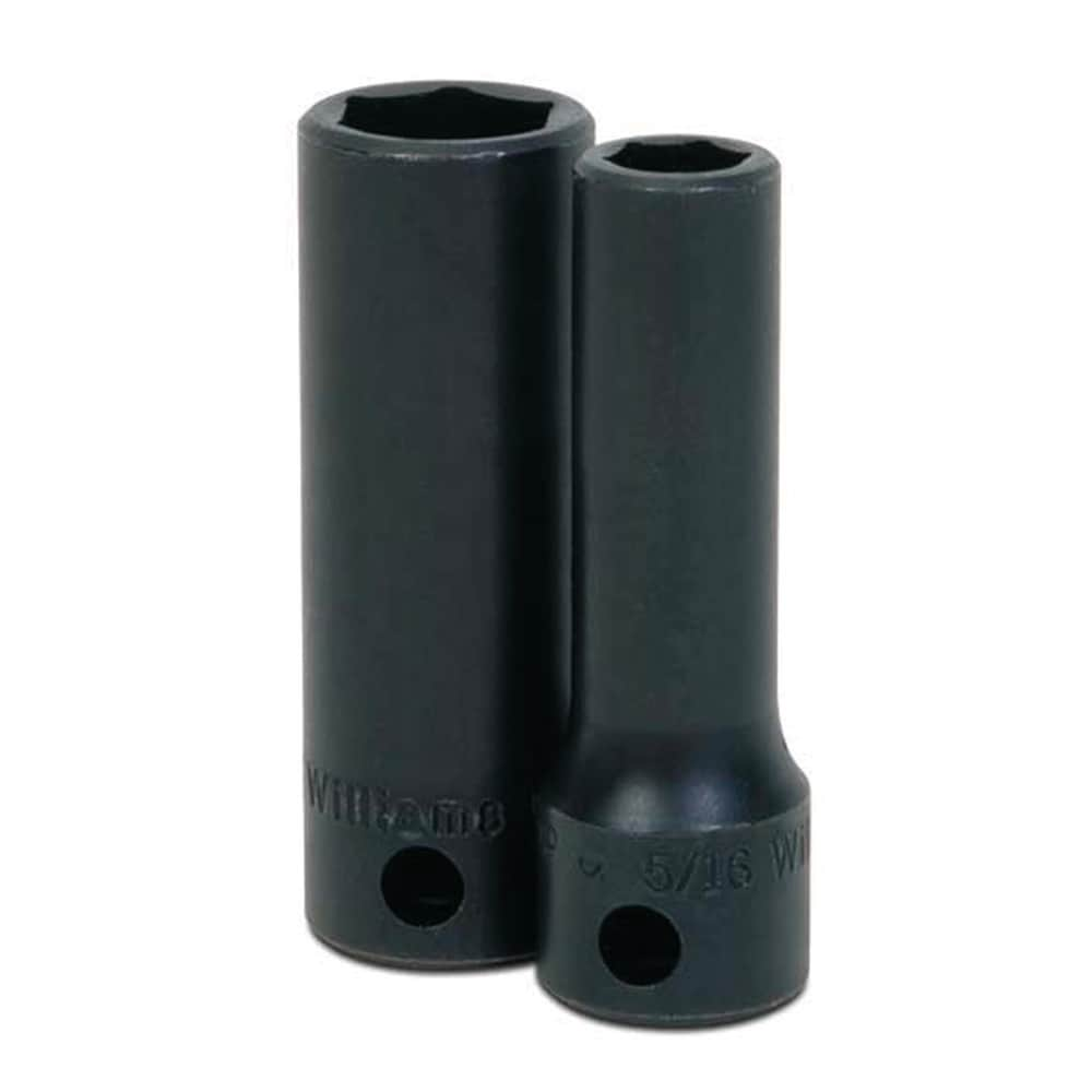 Impact Socket: 3/8" Drive, 17 mm Socket, Hex Drive