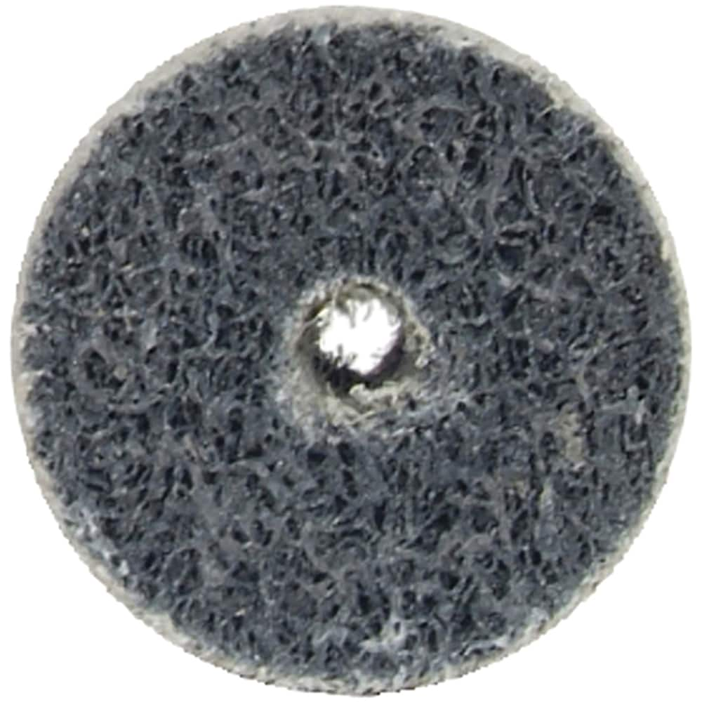 Deburring Wheel: 1" Dia, 1" Face Width, 3/16" Hole, Silicon Carbide