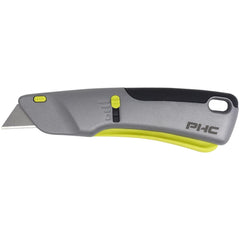 Utility Knives, Snap Blades & Box Cutters; Type: Safety Knife; Blade Type: Utility; Handle Material: Metal; Blade Material: Carbon Steel; Blade Length (mm): 58.0800; Blade Length (Decimal Inch): 2.2870