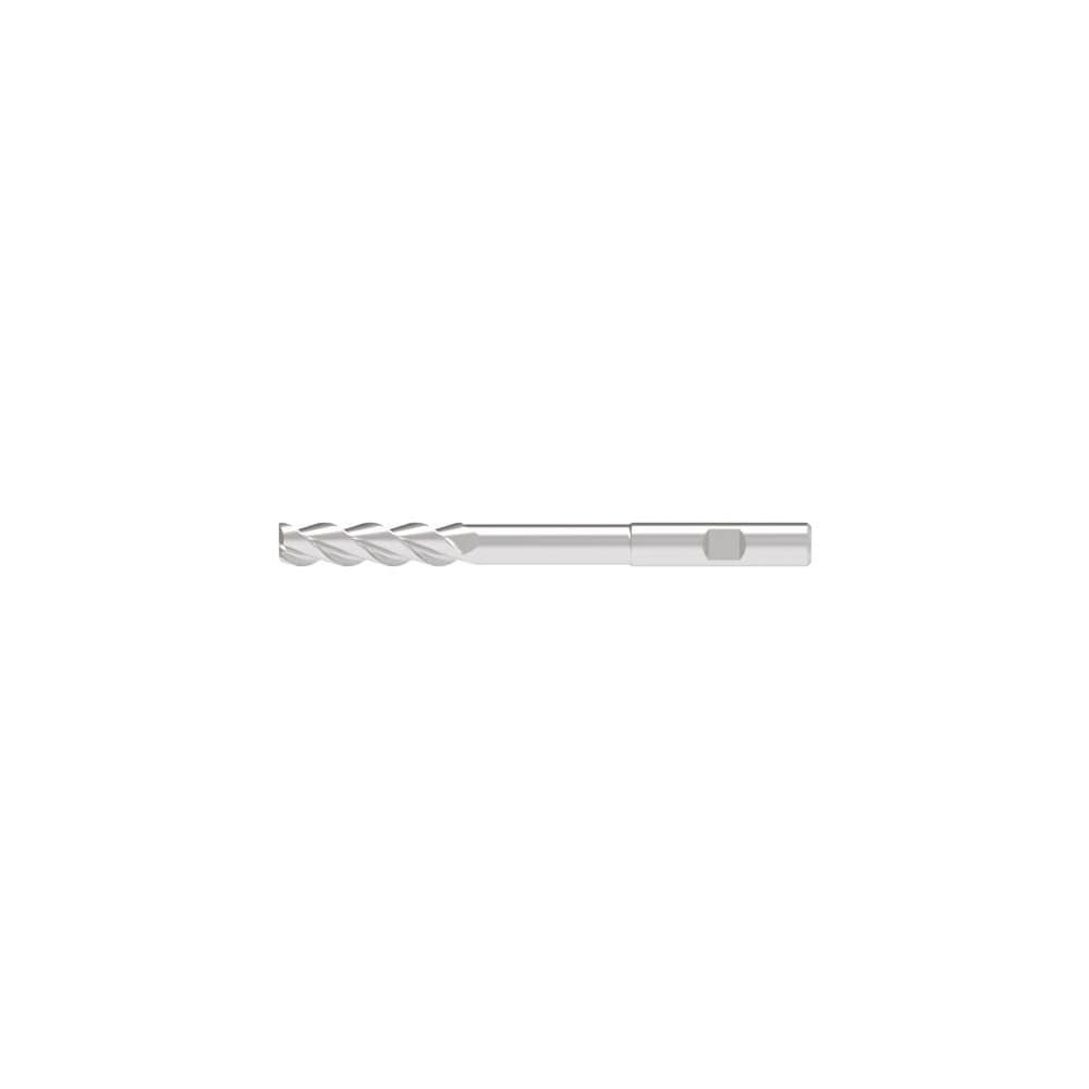 Square End Mill: 3 Flute, Solid Carbide