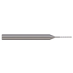 Micro Drill Bit: 1/16" (0.0625") Dia, 130 deg, Solid Carbide