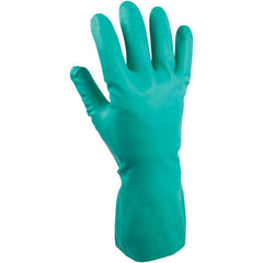 Chemical Resistant Gloves: SHOWA NM15, Size 2X-Large, Nitrile-Coated, Nitrile/Latex, Unsupported, General Purpose Chemical-Resistant