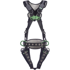 Fall Protection Harnesses:  400.000 Lb,  Construction Style,  Size X-Large,  For Construction,  Polyester, Back & Hips D-Ring