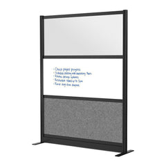 Office Cubicle Partitions; Office Cubicle Partition Type: Modular Wall Room Divider; Color: Gray, White, Black; Material: Aluminum; Mount Type: Freestanding; Height (Inch): 70; Width (Inch): 53; Thickness (Inch): 1-3/4