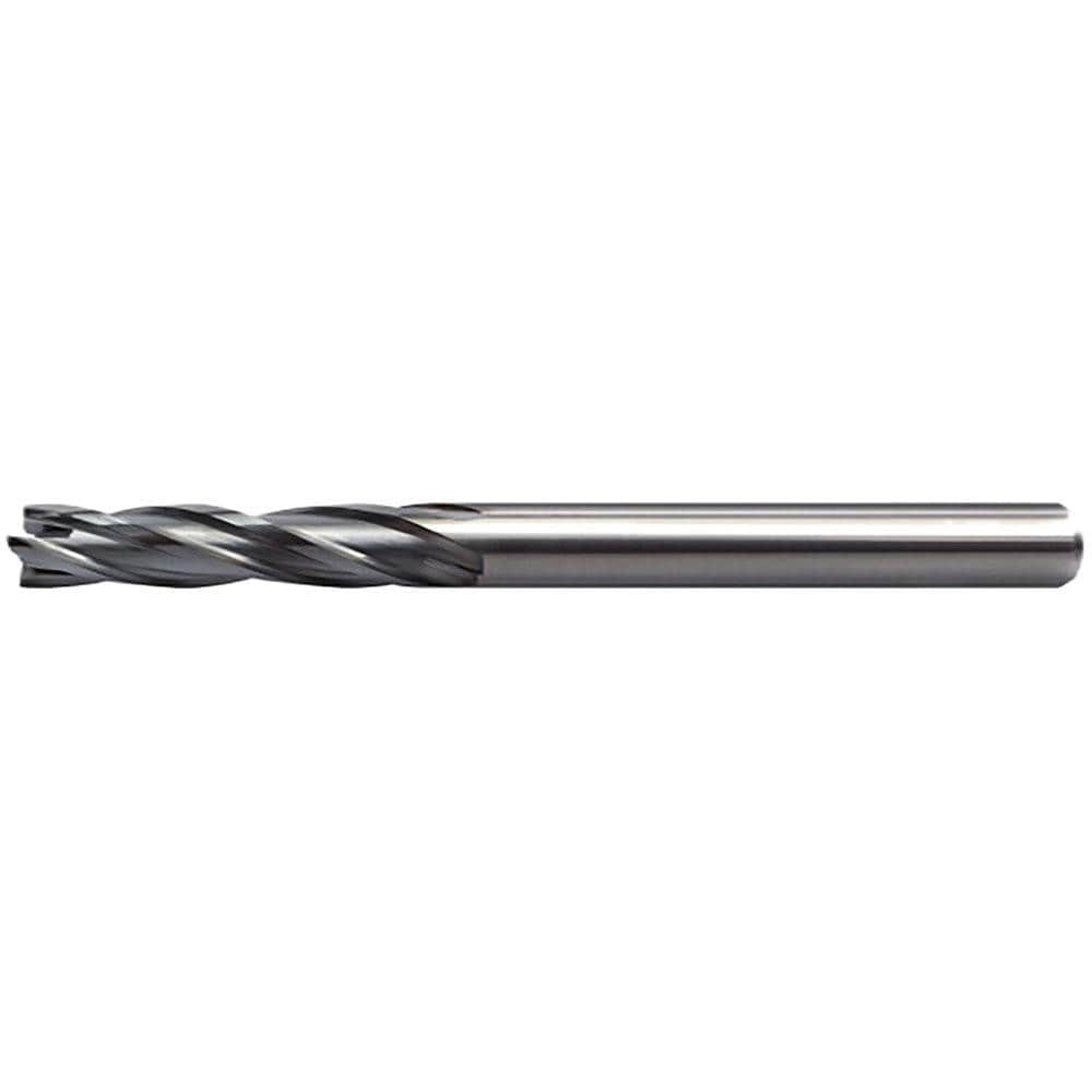 Square End Mill: 0.062" Dia, 0.1860" LOC, 4 Flute, Solid Carbide