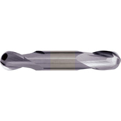 Ball End Mill: 3/8" Dia, 3/4" LOC, 2 Flute, Solid Carbide