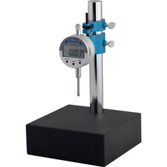 Electronic Indicator & Base Kit: 8.0000" Base Length, 2.0000" Base Height, 8" Base Width, 0.0010 Min Measurement, 1.0000 Max Measurement, 0-100 Dial, +/-.001" Accuracy