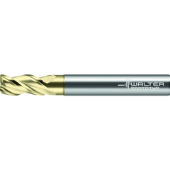 Corner Radius End Mill: 1" Dia, 1-1/2" LOC, 0.0300" Radius, 3 Flute, Solid Carbide