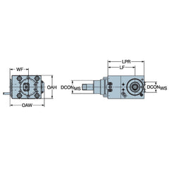 Lathe Modular Clamping Units; Clamping Unit Type: Adapter/Mount; Connection Size: C3; Cutting Direction: Neutral; Head Height (Decimal Inch): 3.3465