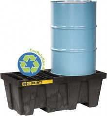 Spill Control Pallet:  2 Drum,  66.00 gal,  2500.00 lb,  Polyethylene