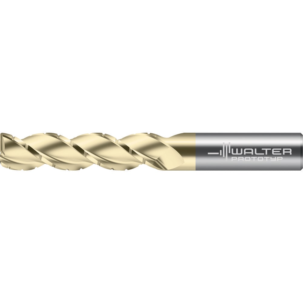 Corner Radius End Mill: 3/4" Dia, 2-1/4" LOC, 0.0600" Radius, 3 Flute, Solid Carbide