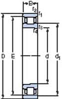 Deep Groove Ball Bearing: 62 mm OD