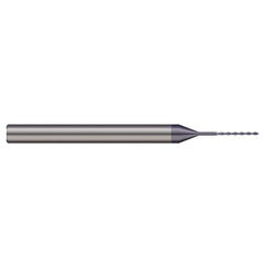 Micro Drill Bit: 0.0200" Dia, 130 deg, Solid Carbide