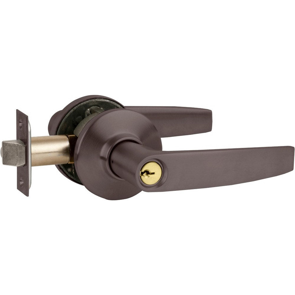 Lever Locksets; Lockset Type: Tubular Lock; Key Type: Conventional; Back Set: 2-3/8 to 2-3/4 in; Cylinder Type: Conventional; Material: Metal; Door Thickness: 1 3/8 - 2; Finish: Oil-Rubbed Bronze