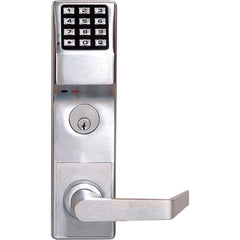 Lever Locksets; Lockset Type: Rim Exit Trim with Prox Keypad; Key Type: Conventional; Back Set: 2-3/4; Cylinder Type: Conventional; Material: Metal; Door Thickness: 1 3/8 - 1 3/4; Finish: Satin Chrome