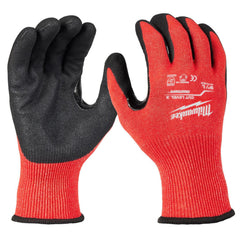 Cut-Resistant Gloves: Milwaukee 48-73-863E, Size Large, ANSI Cut A3, ANSI Puncture 0, Nitrile, Nitrile