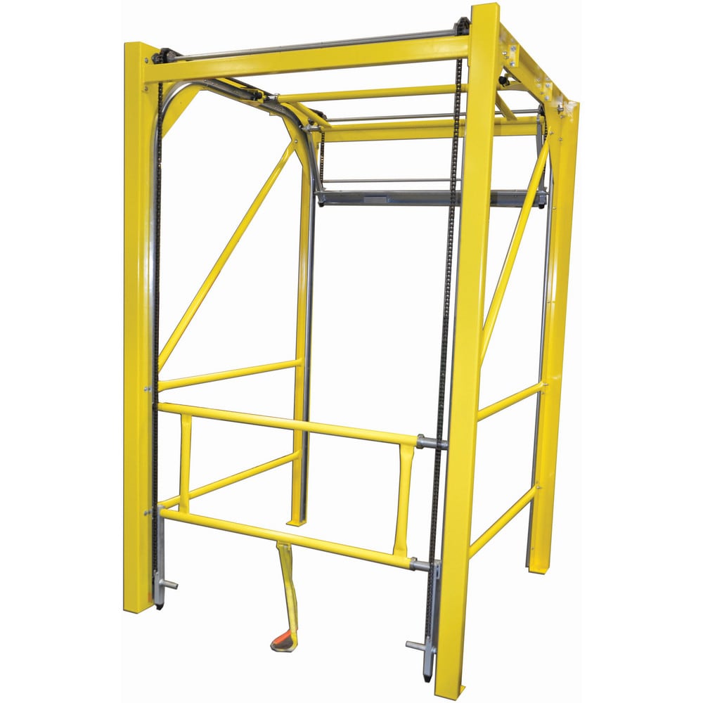 Rail Safety Gates; Material: Steel; Overall Width: 105.75 in; Width (Inch): 105-3/4; Self Closing: No; Color: Safety Yellow