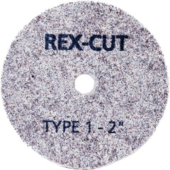 Deburring Wheel: 2" Dia, 3/8" Face Width, 3/8" Hole, Aluminum Oxide