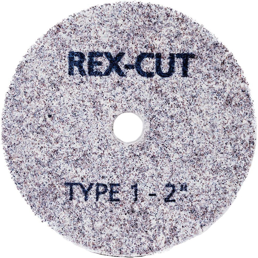 Deburring Wheel: 2" Dia, 1/4" Face Width, 3/8" Hole, Aluminum Oxide