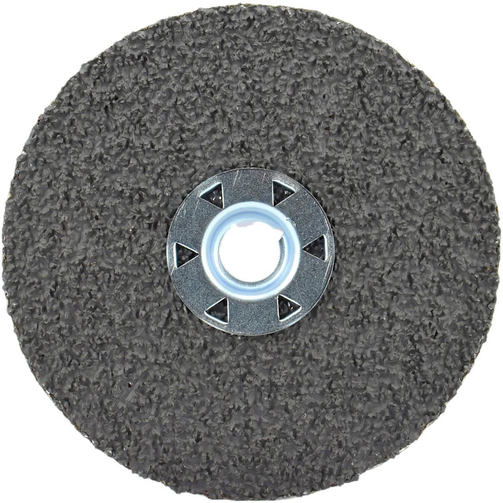 Fiber Disc:  9-1/8" Disc Dia, 5/8-11 Hole, Threaded Arbor Hole, 120 Grit, Ceramic Alumina